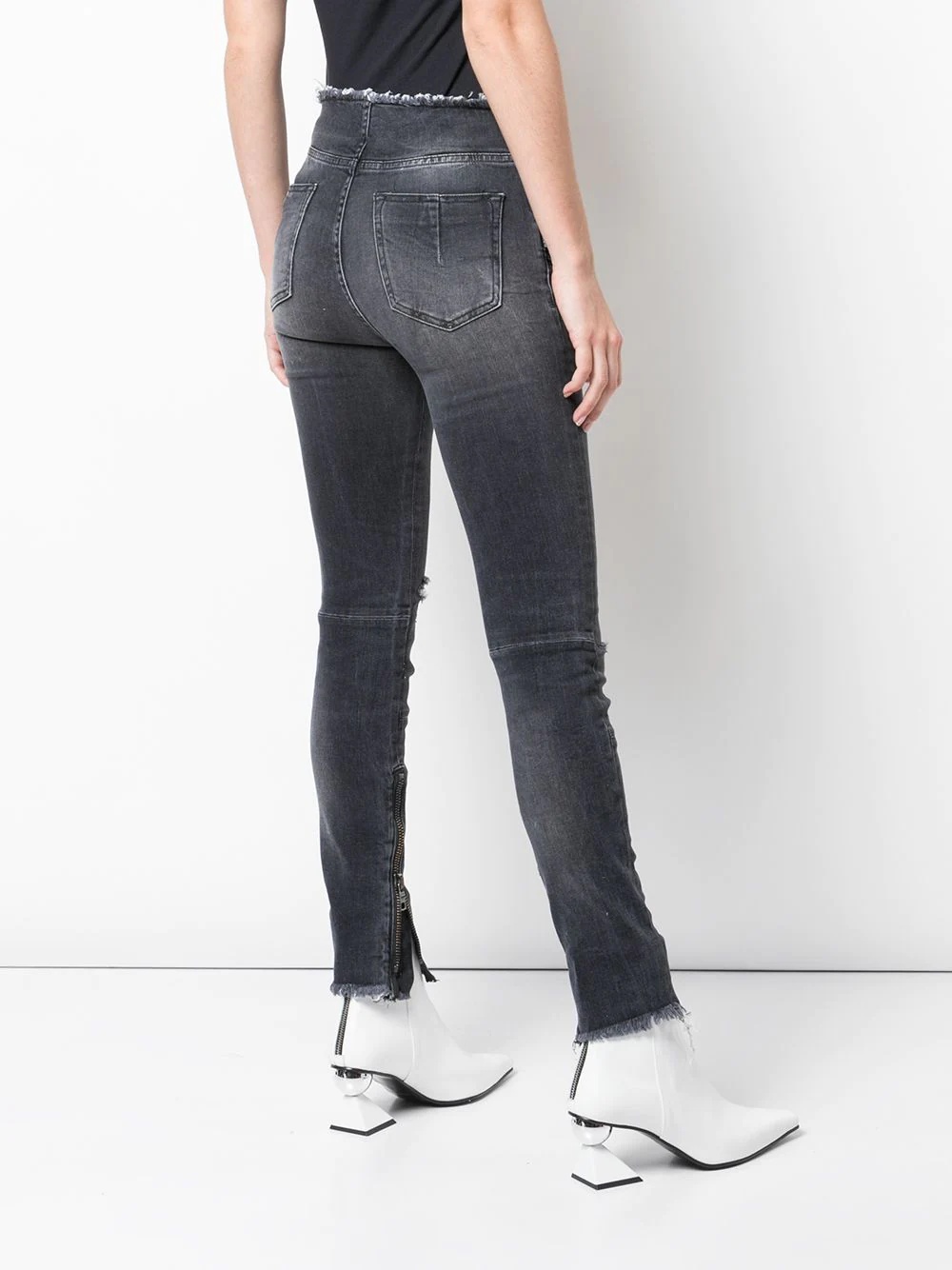 distressed skinny jeans - 4