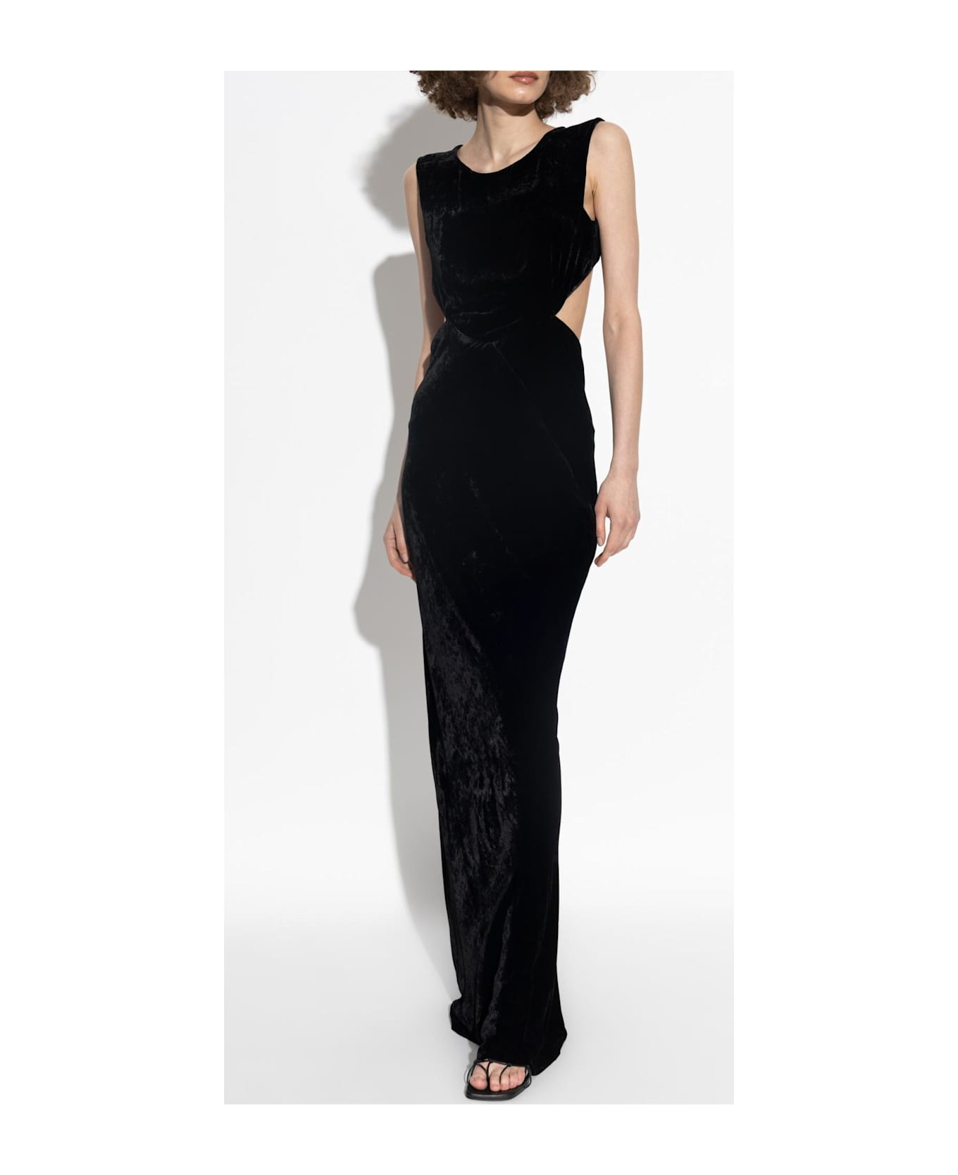 Rick Owens Sleeveless Velvet Dress - 3
