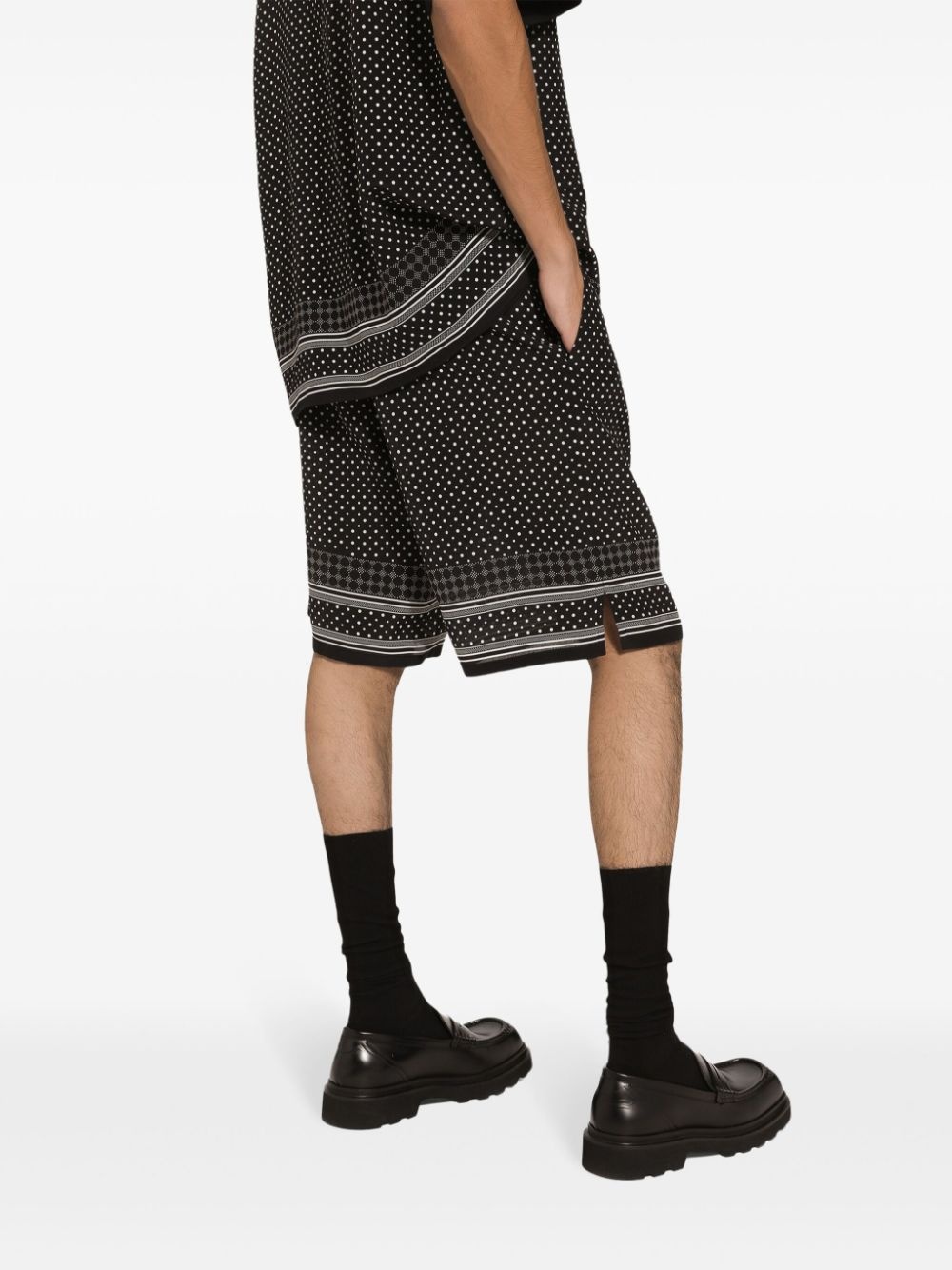 polka dot-print shorts - 5