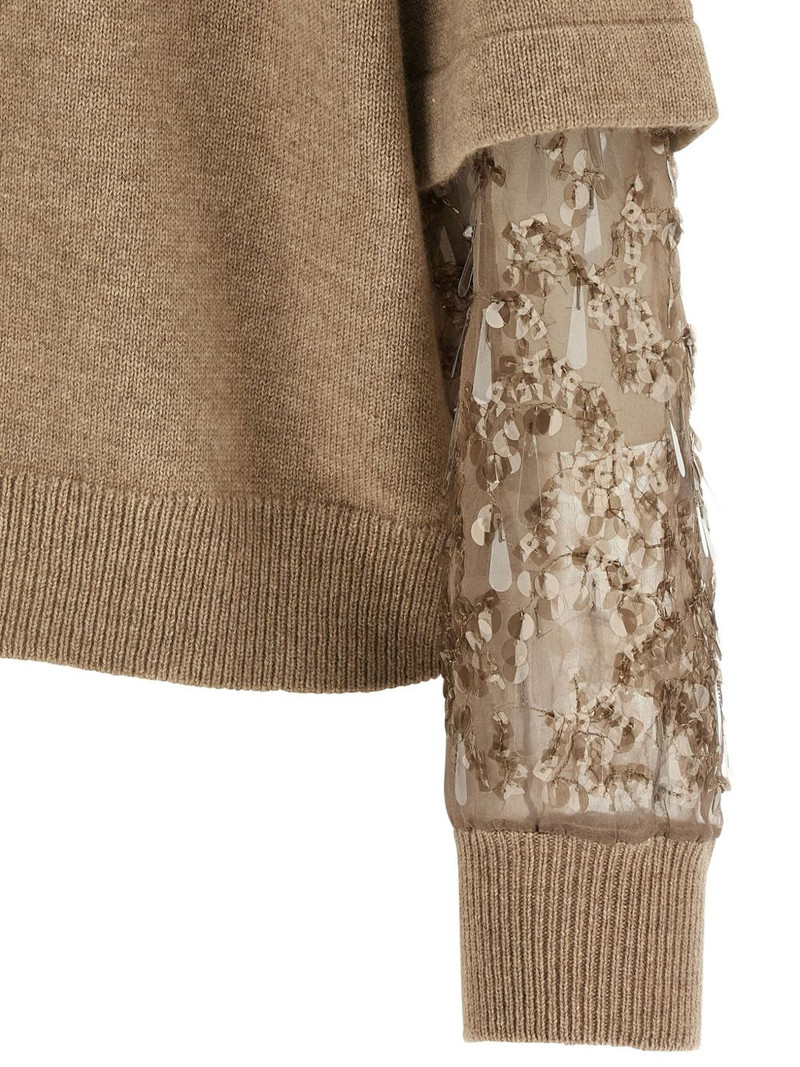 sequin-embellished high-neck sweater 3
