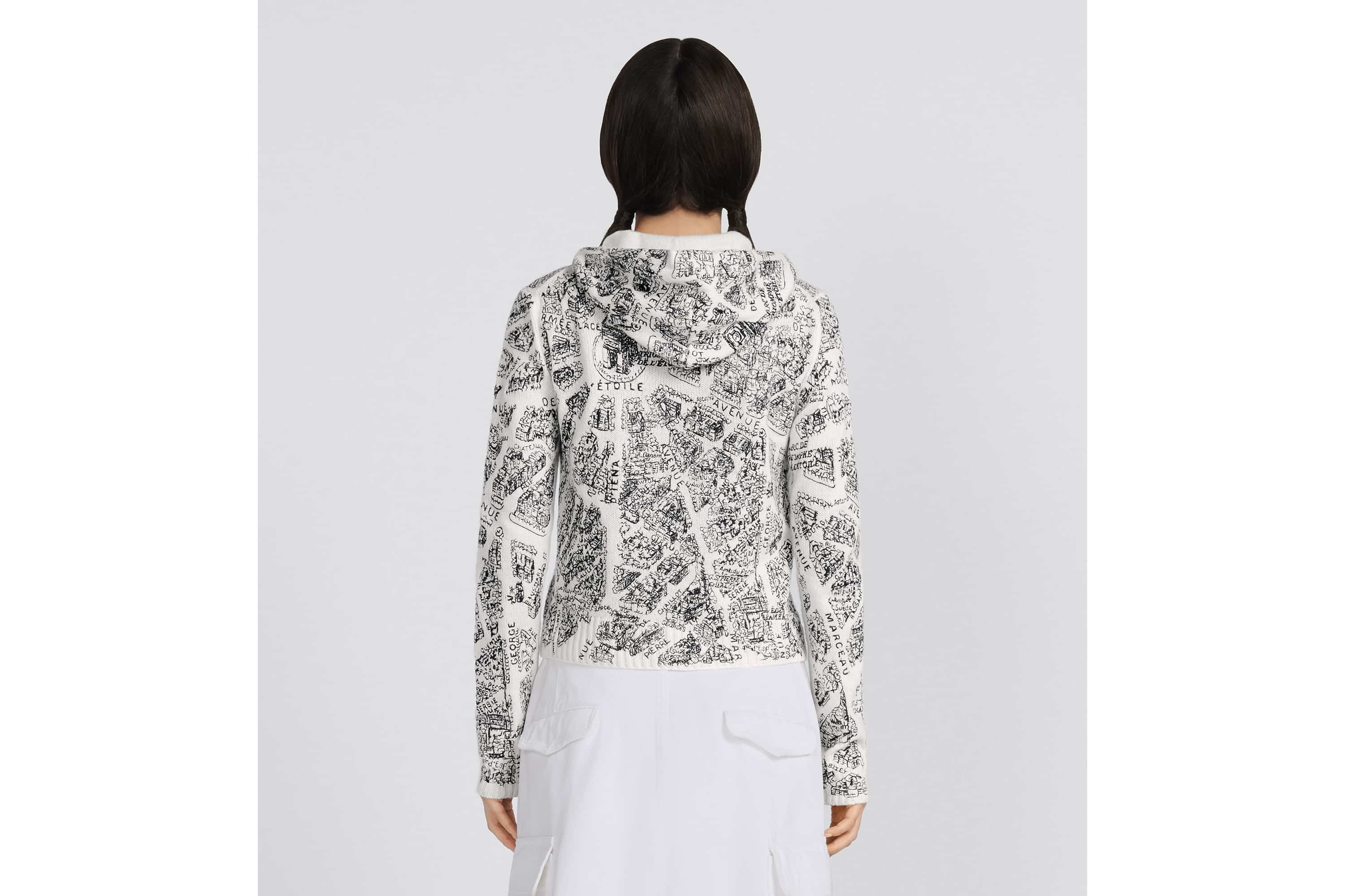 Embroidered Hooded Cardigan - 6
