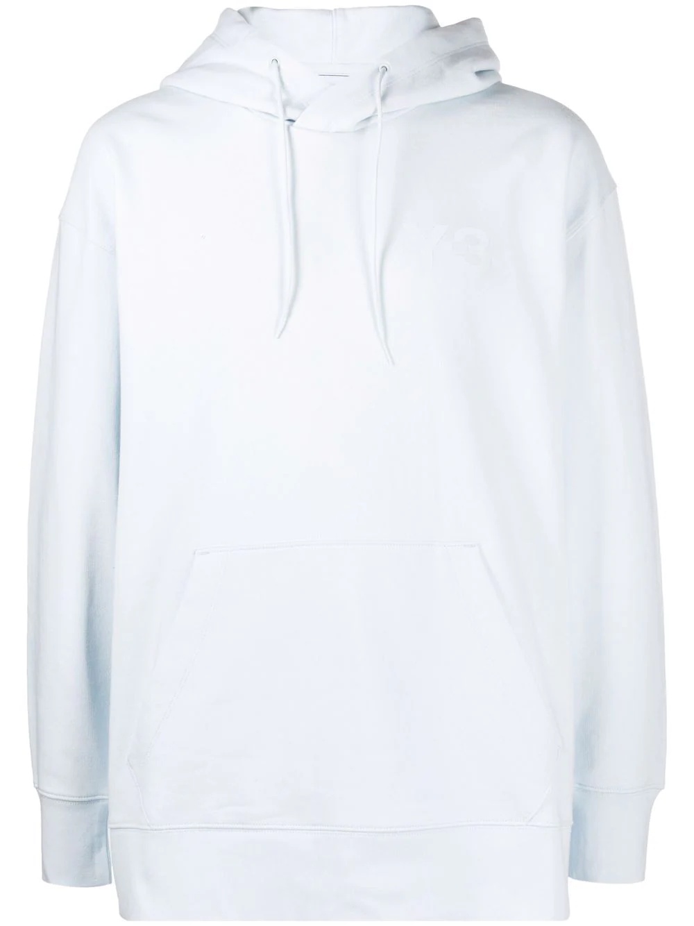 logo-print cotton hoodie - 1