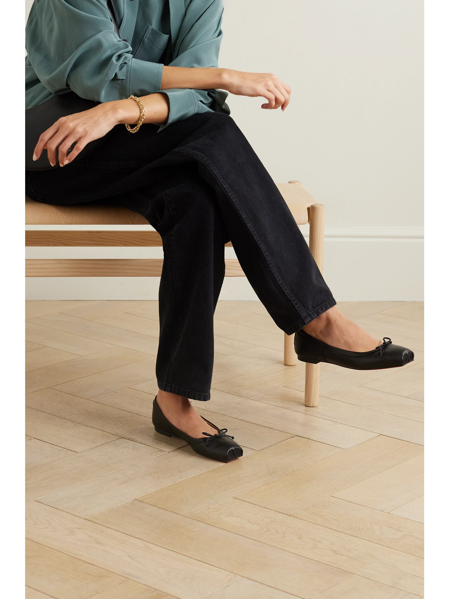 Mamadrague leather ballet flats Black - 2