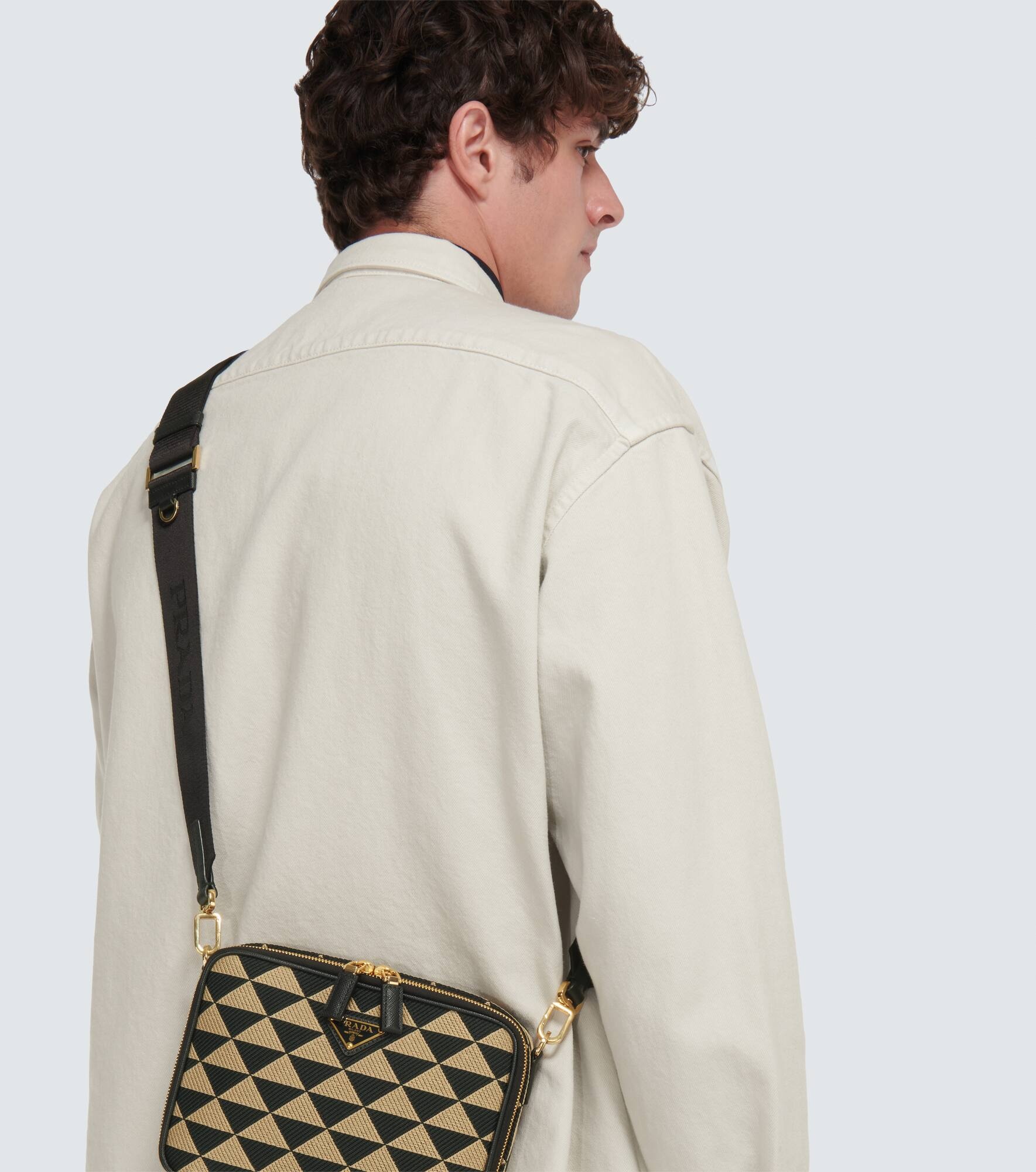 Prada Symbole jacquard crossbody bag - 3