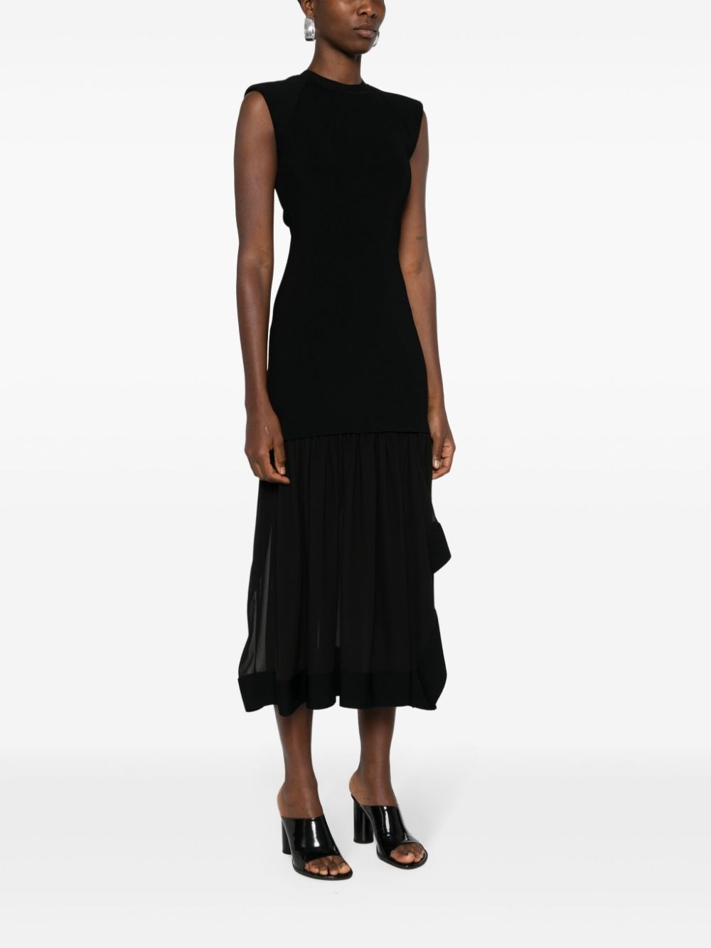 ribbed-knit midi dress - 3