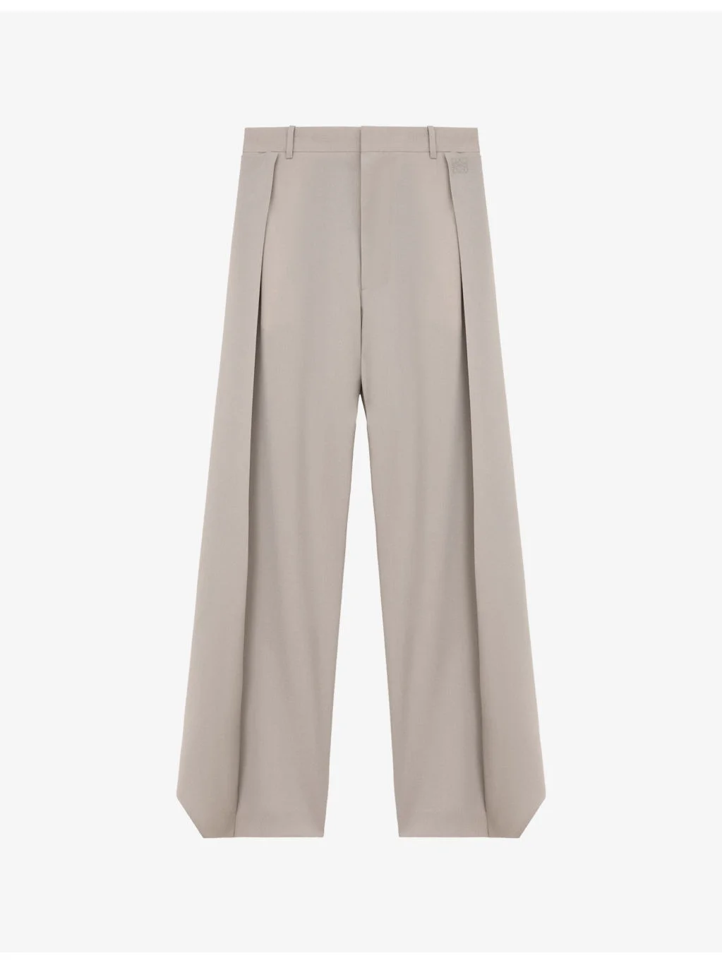 Layered-Panel Wide-Leg High-Rise Wool-Blend Trousers - 1