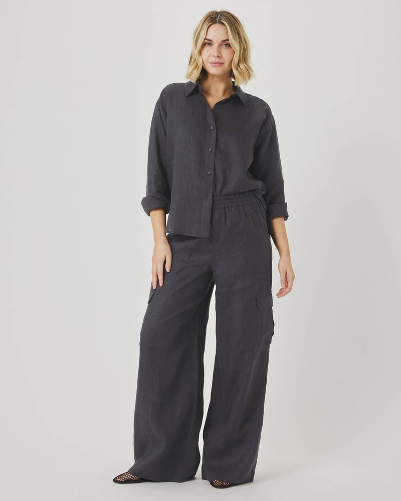 Splendid Stella Linen Button Down outlook