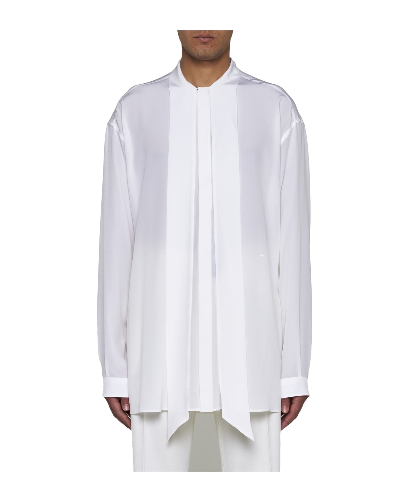 Scarf Detailed Shirt - 3