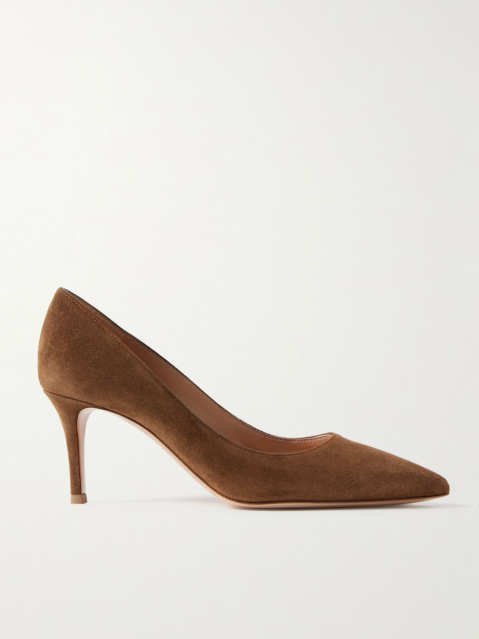 Gianvito 70 suede pumps Tan - 1