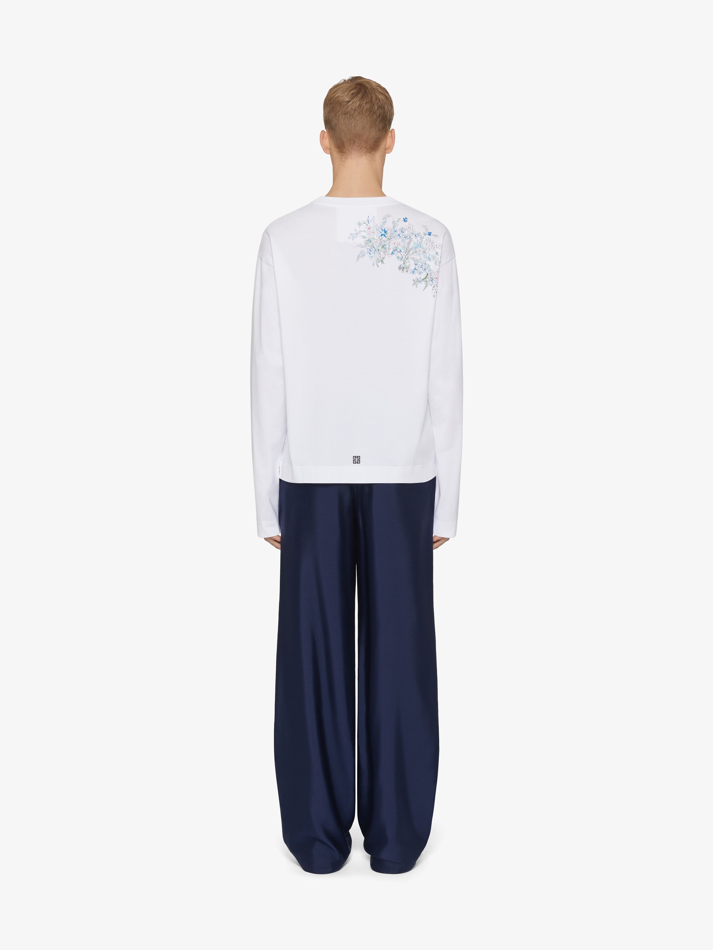 Givenchy BOXY FIT T-SHIRT IN COTTON GIVENCHY FLOWERS