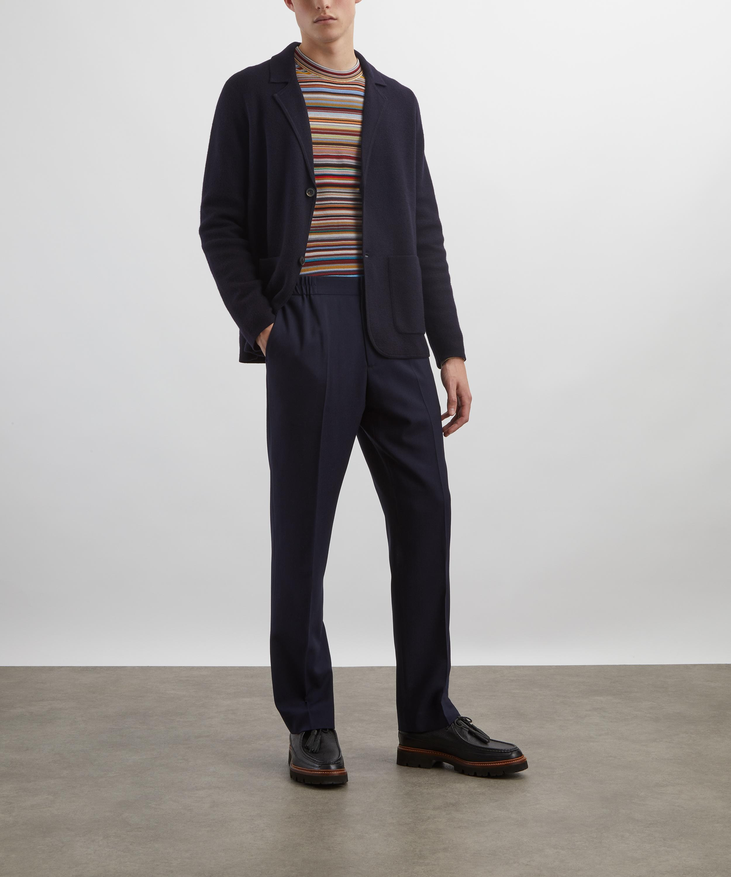 Straight-Leg Pleated Wool Trousers - 2