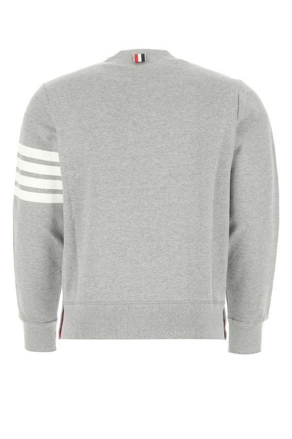 Melange grey cotton sweatshirt - 2