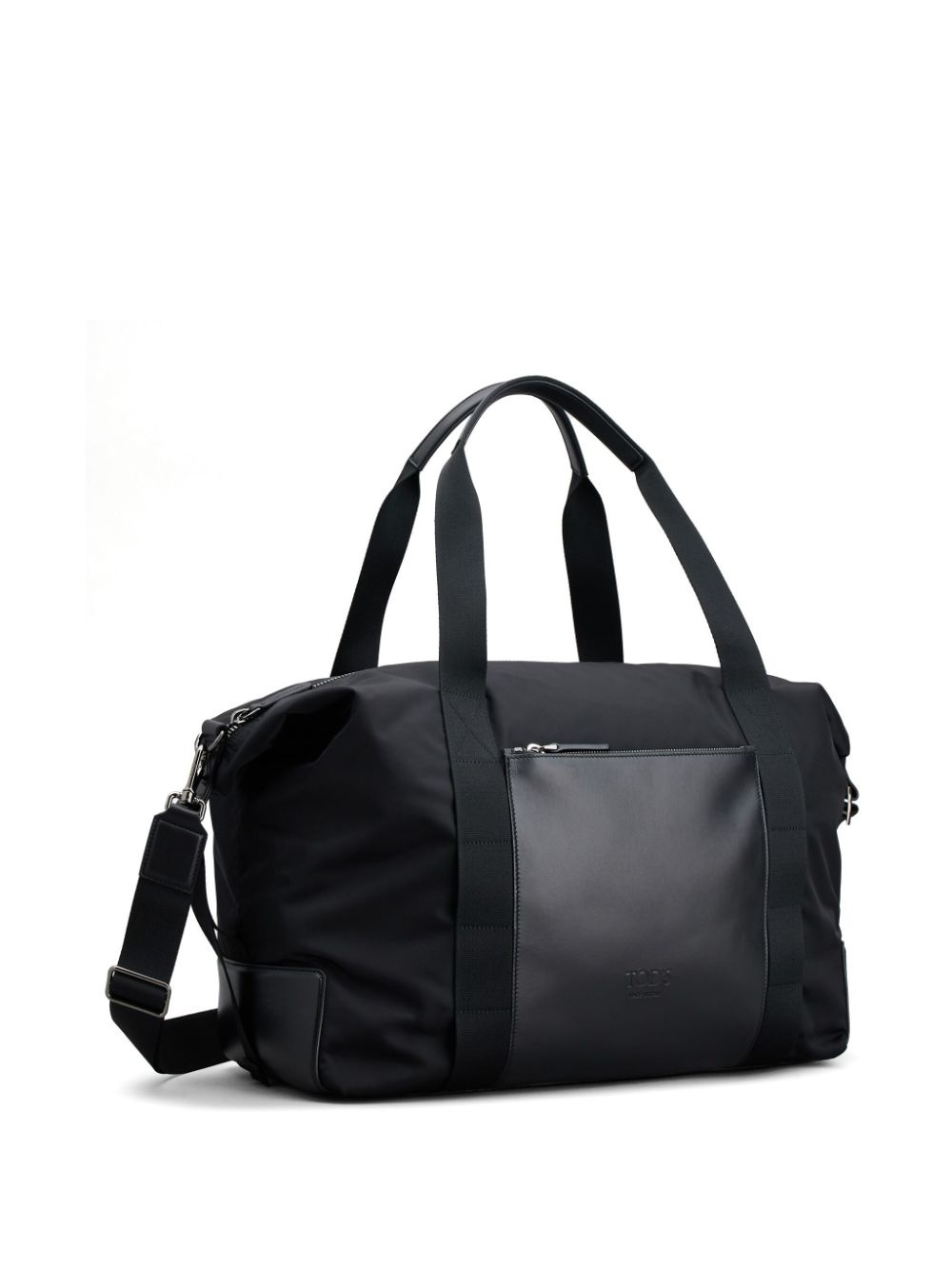 logo-debossed leather duffle bag - 2