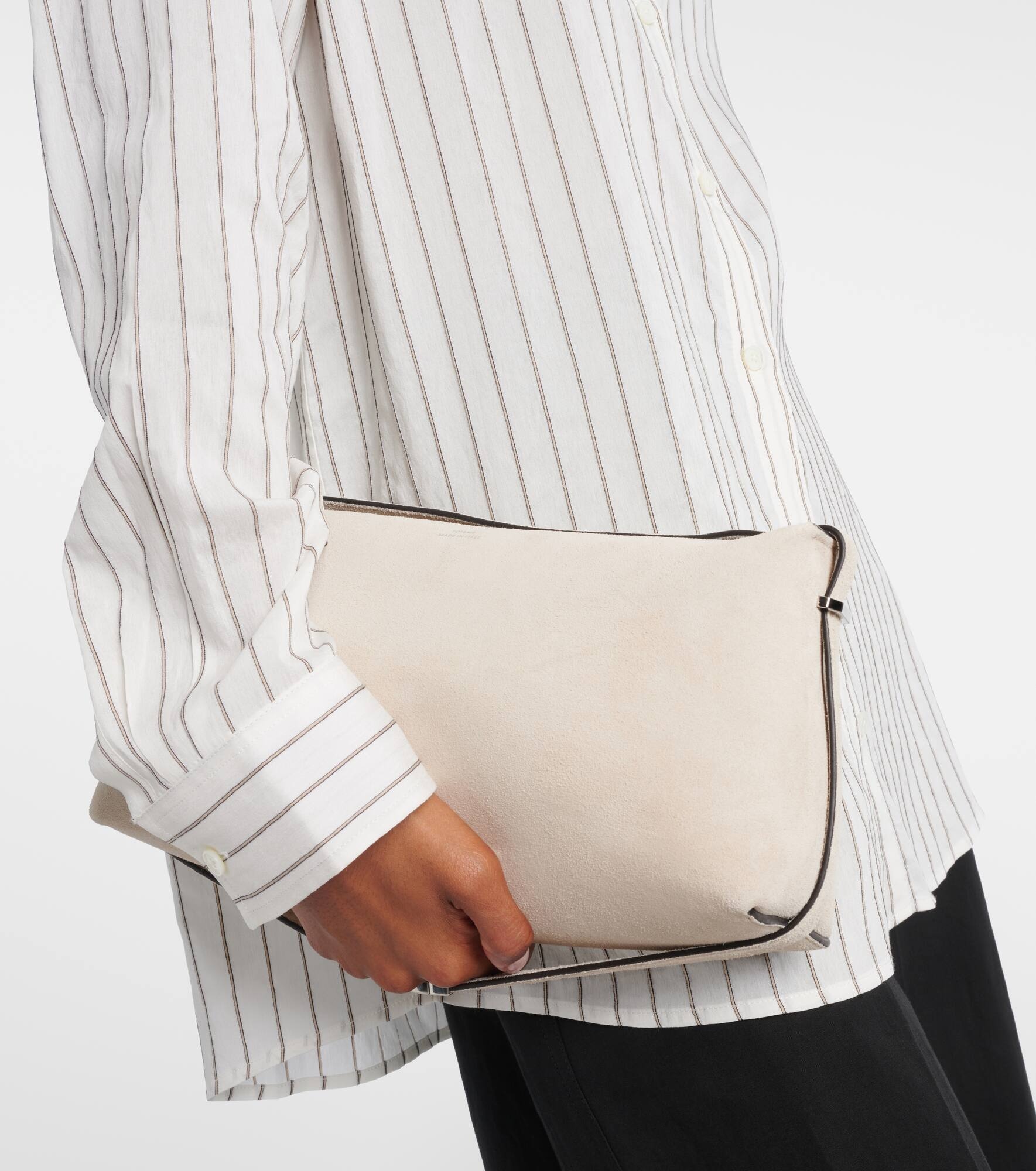 Suede clutch - 2