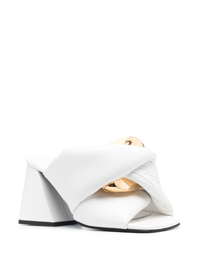 JW Anderson twist-detail calf-leather mules outlook