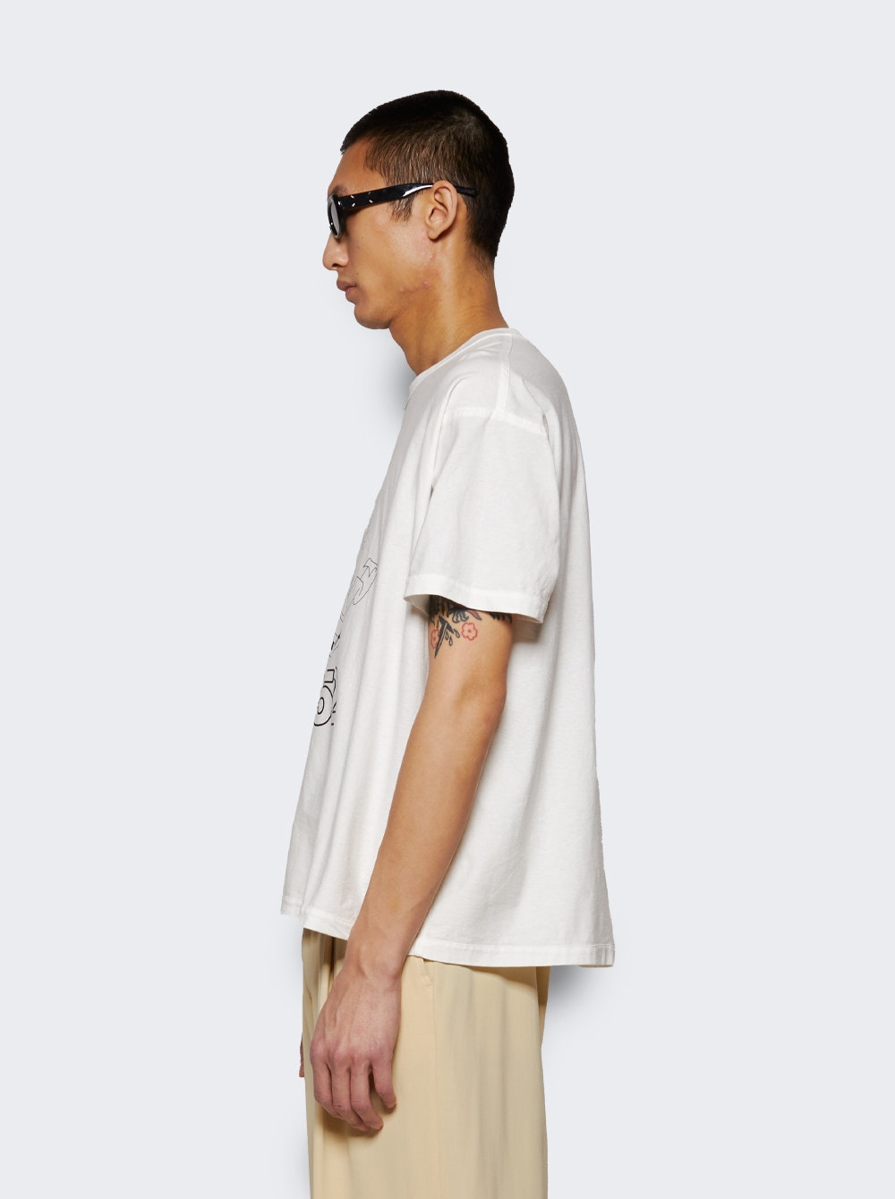 Reversible Crest Tee Cream - 3