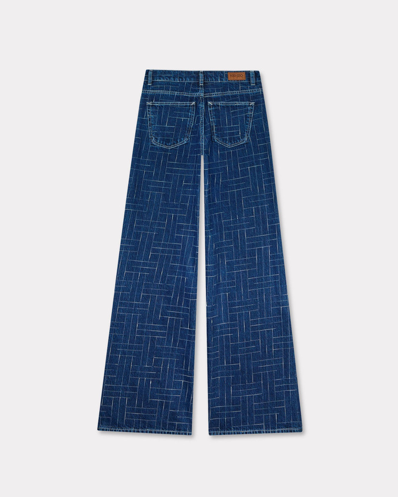 KENZO 'KENZO Weave' AYAME wide pants in japanese denim outlook