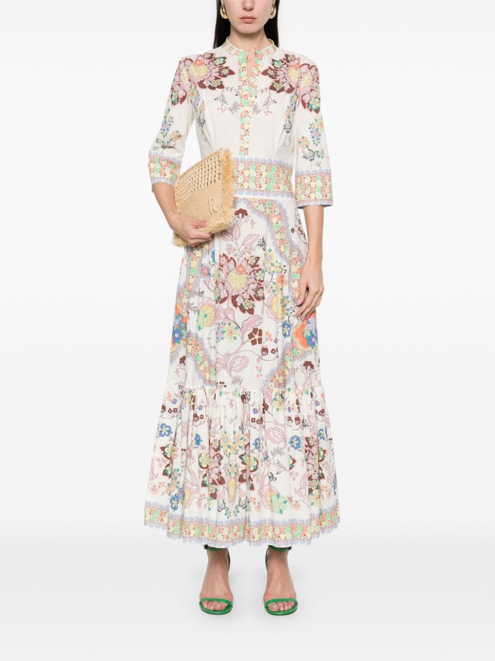 floral-print maxi dress - 2