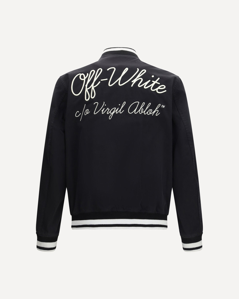 Off-White Script Cotgab Souvenir varsity Jacket outlook