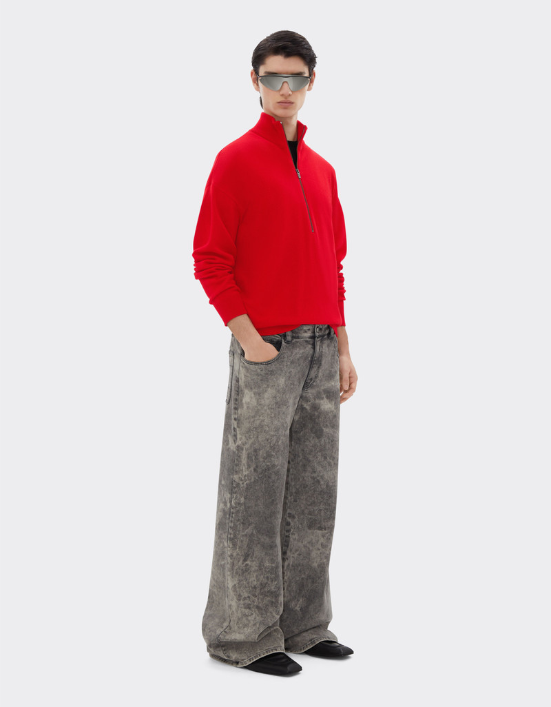 Cashmere sweater with zip 3