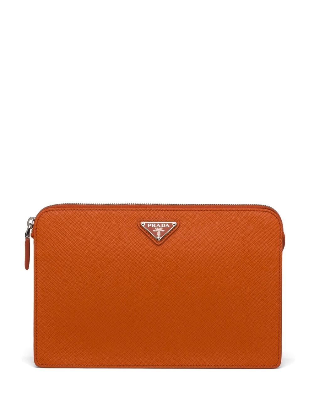 Saffiano leather pouch - 1