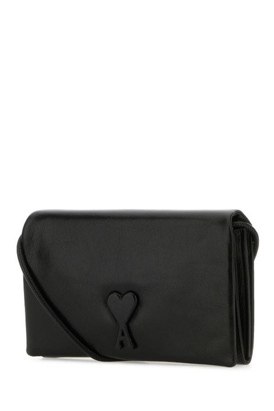 AMI Paris Black leather Voulez-Vous wallet outlook