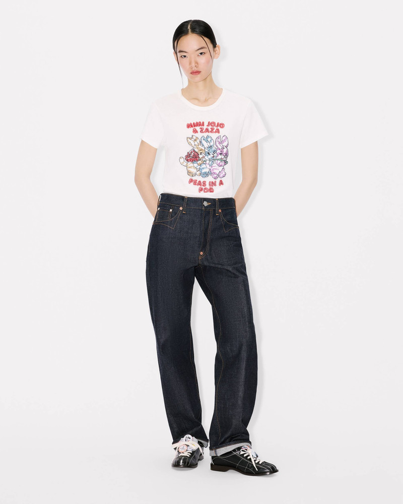 'KENZO Cartoon' embroidered T-shirt in cotton 4