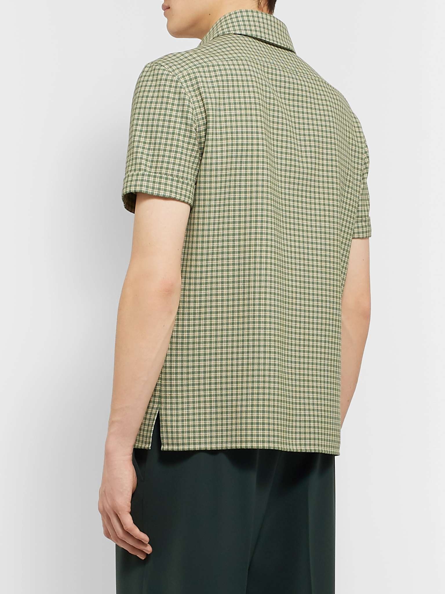 + Disney Appliquéd Checked Wool Shirt - 5