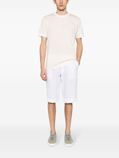 Brioni logo-embroidered layered T-shirt outlook