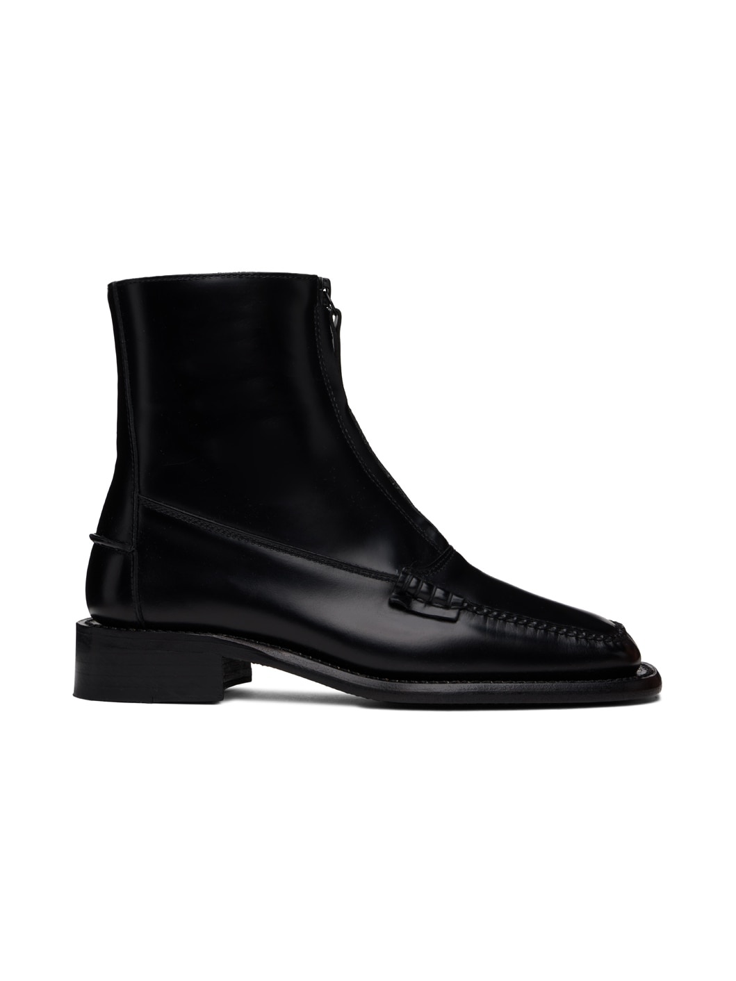 【関税込み】HEREU SSENSE限定 ブラック Mallera ブーツ HEREU SSENSE Exclusive Black Mallera Boots | REVERSIBLE