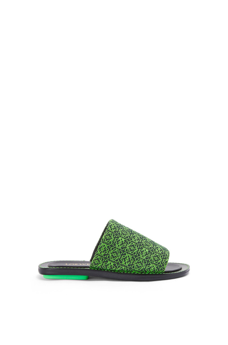 Slide in jacquard and calfskin - 1