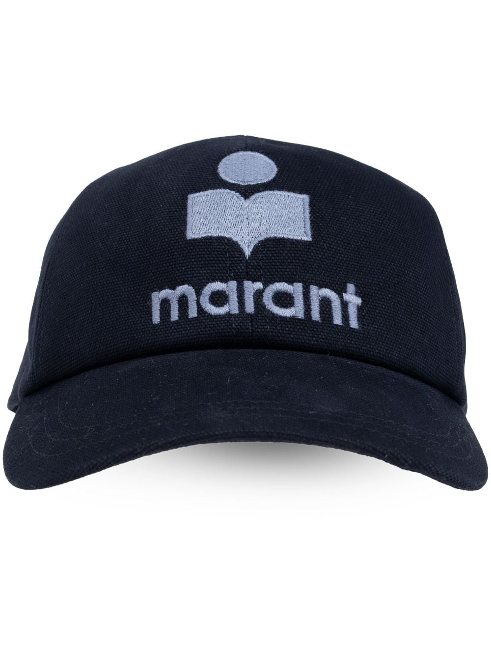 logo-embroidered cotton cap - 1