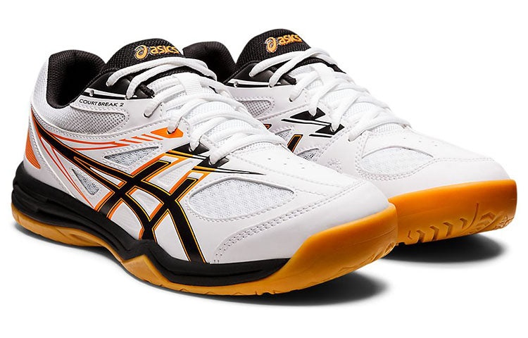 ASICS Court Break 2 'White Black Orange' 1073A013-103 - 3