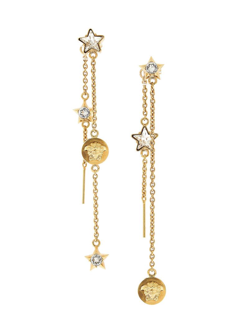 Women's Meuda Star Goldtone & Glass Drop Earrings - Versace Gold 1