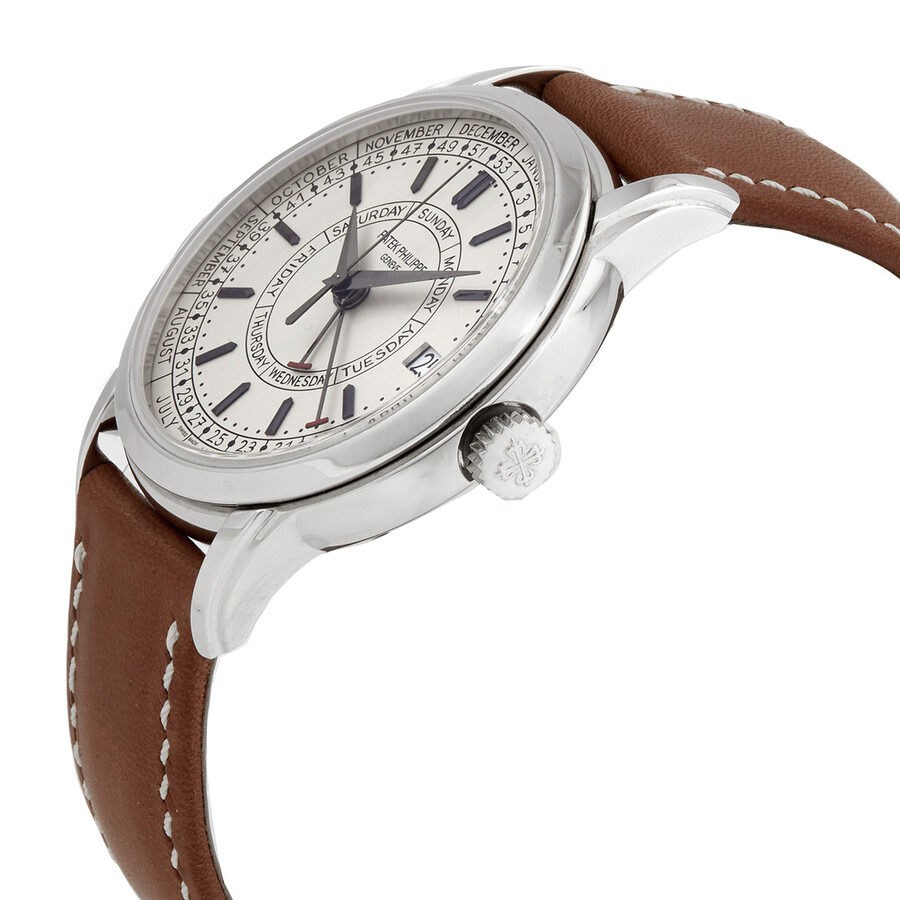 Pre-owned Patek Philippe Calatrava Silvery Opaline Dial Men's Watch 5212A-001 - 2