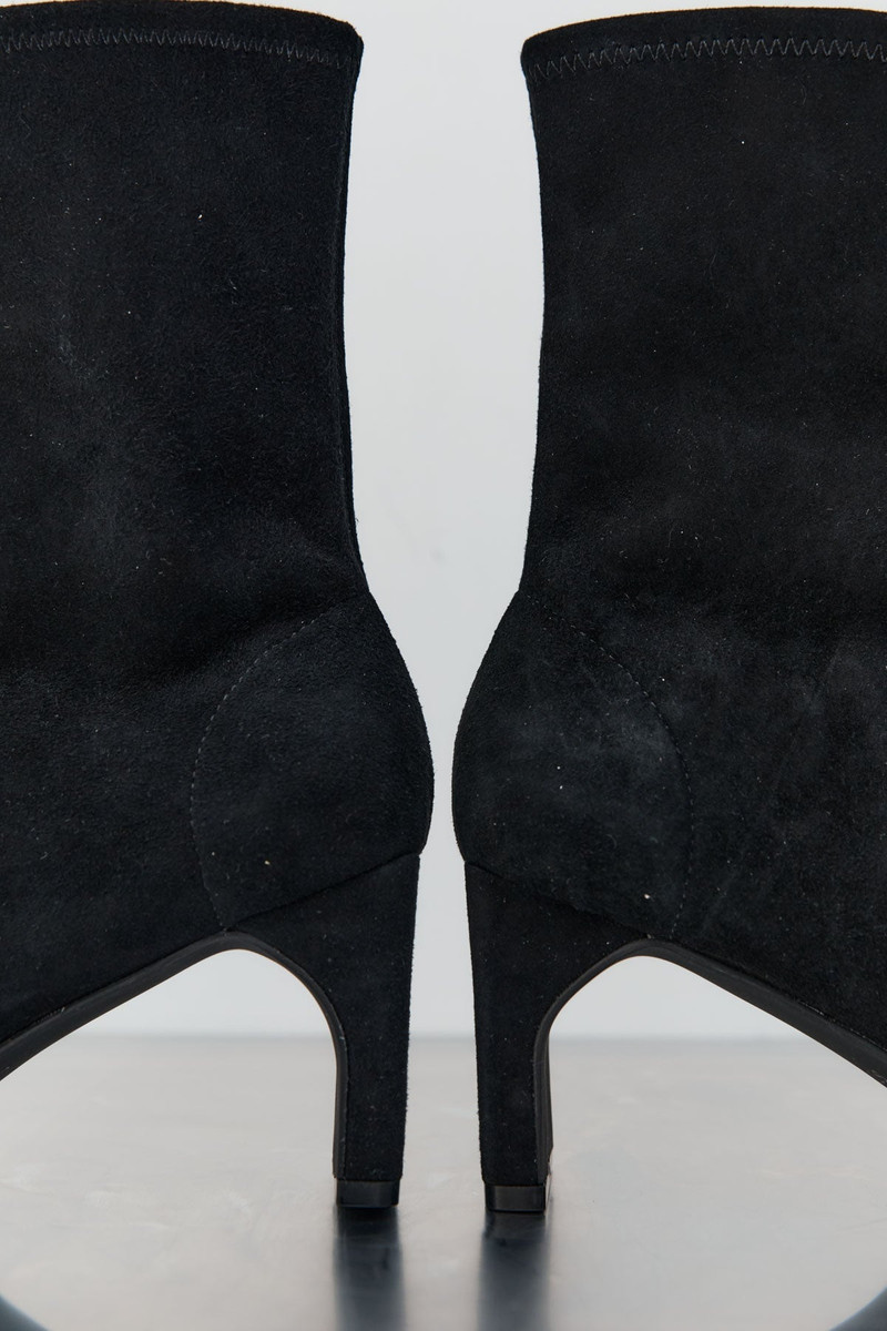 Suede Ankle Boot - Black 3