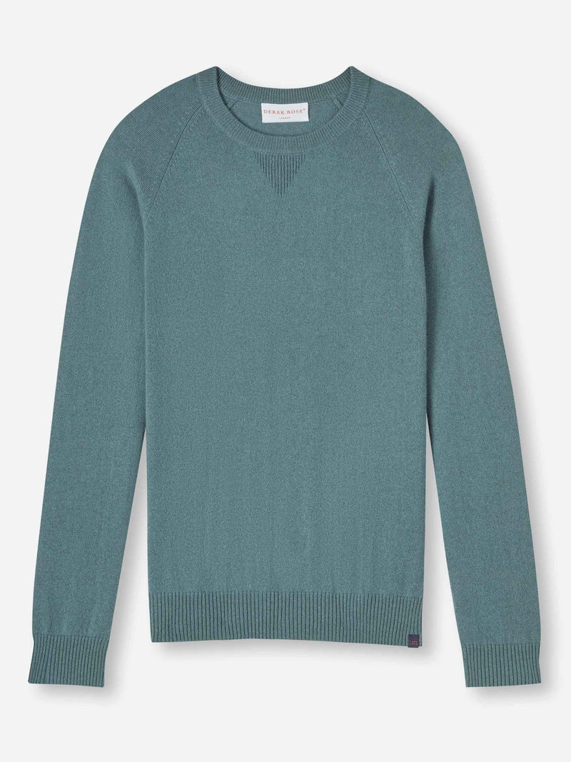 Men's Sweater Finley Cashmere Teal 1