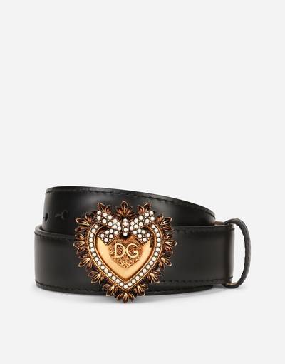 Dolce & Gabbana Devotion belt in lux leather outlook