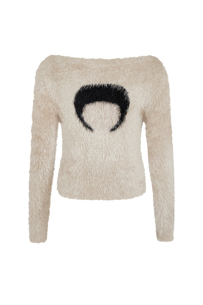 Marine Serre Puffy Knit Cropped Pullover outlook