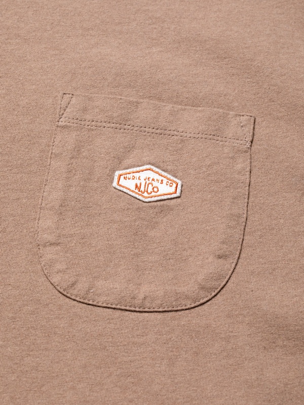 Leffe Pocket Tee Melange Brown - 5