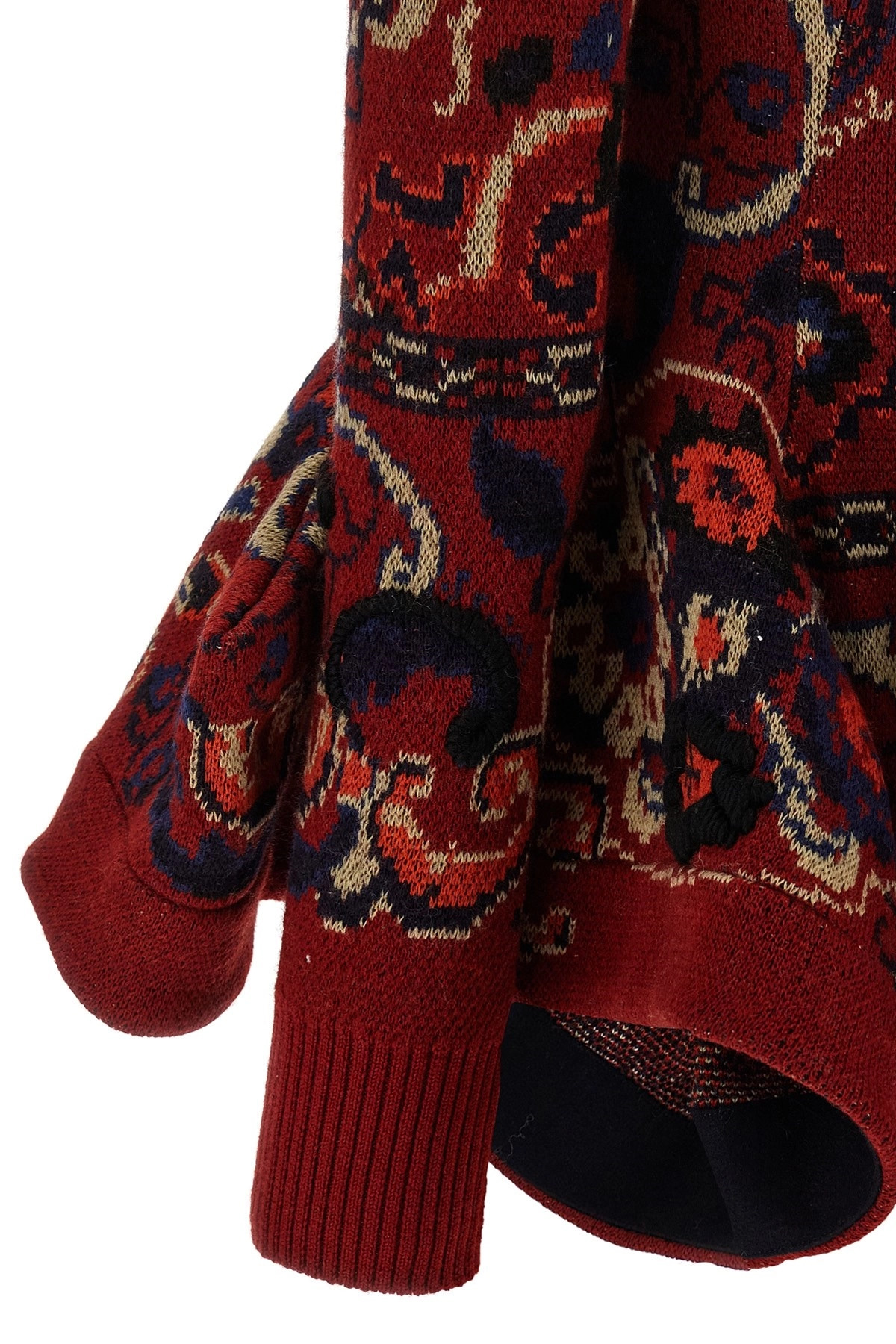 Jacquard wool cardigan - 4