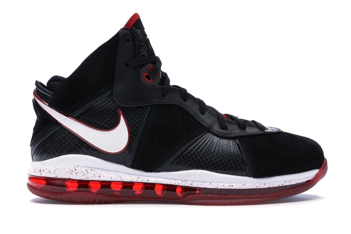 Nike LeBron 8 Black/White/Red - 1