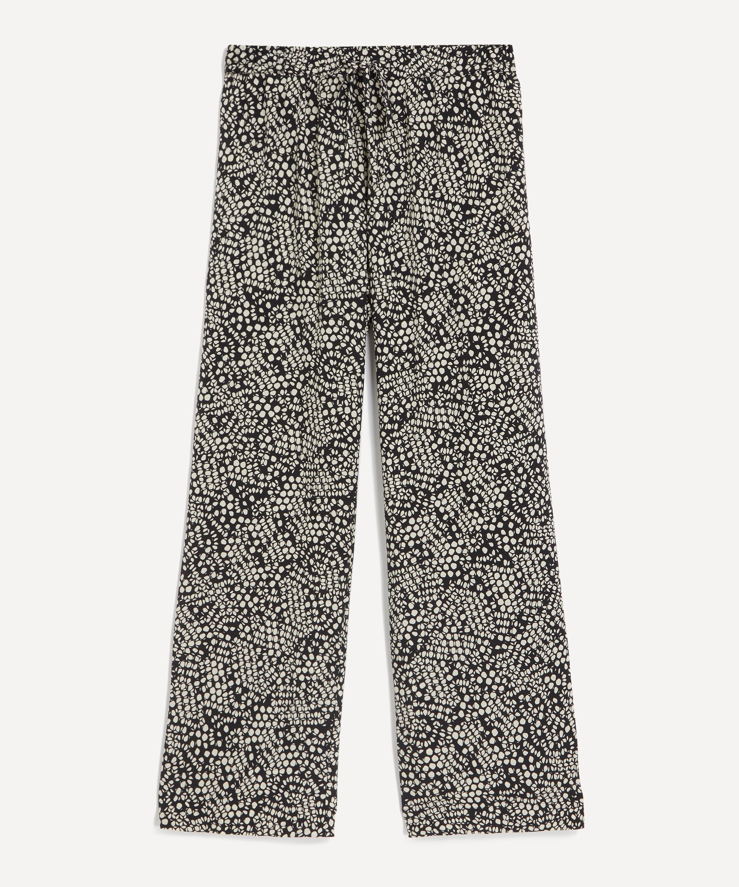 Drawstring Silk Trousers - 1