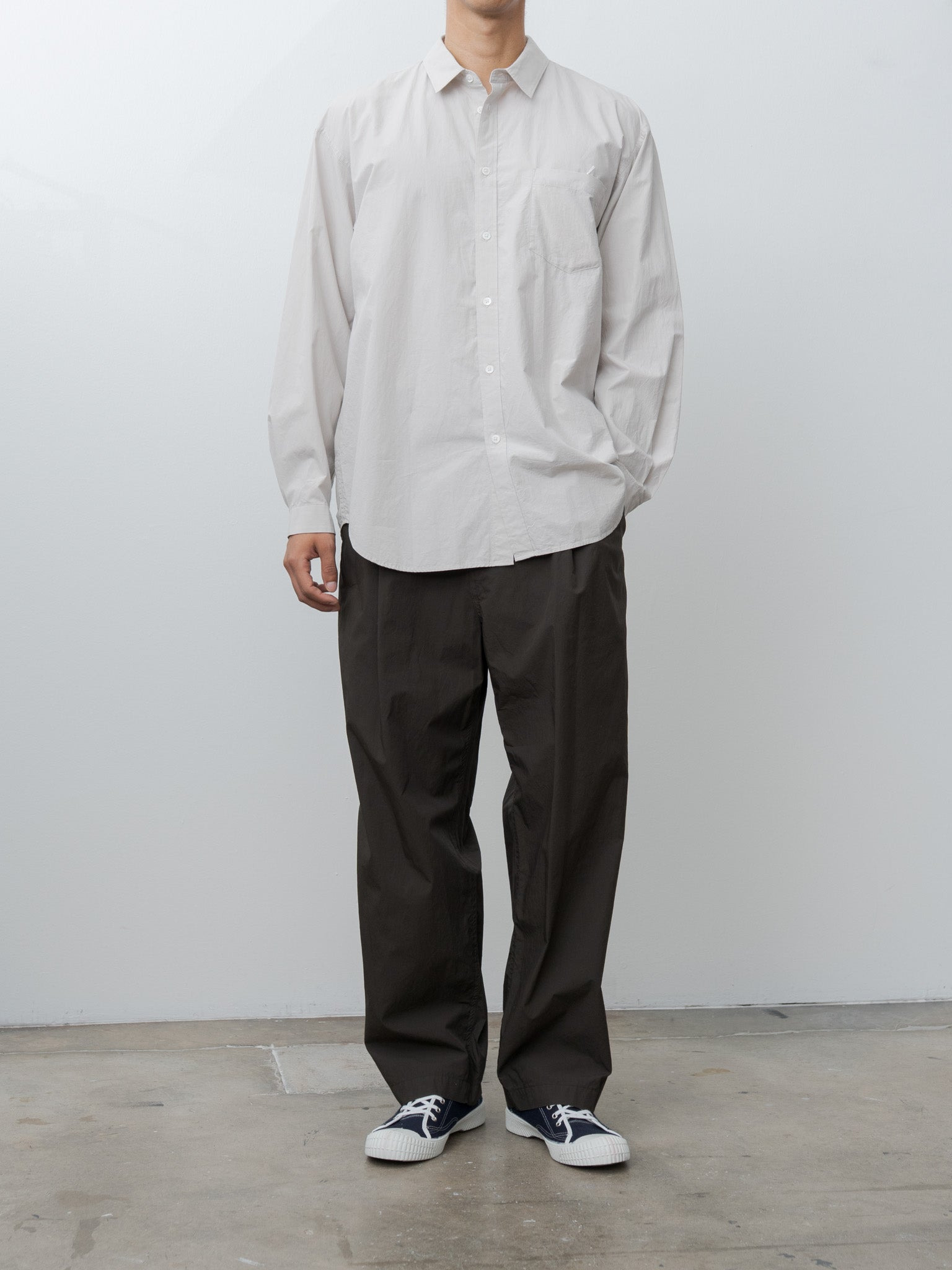 Suvin Broad Washed Shirt - Gray - 2