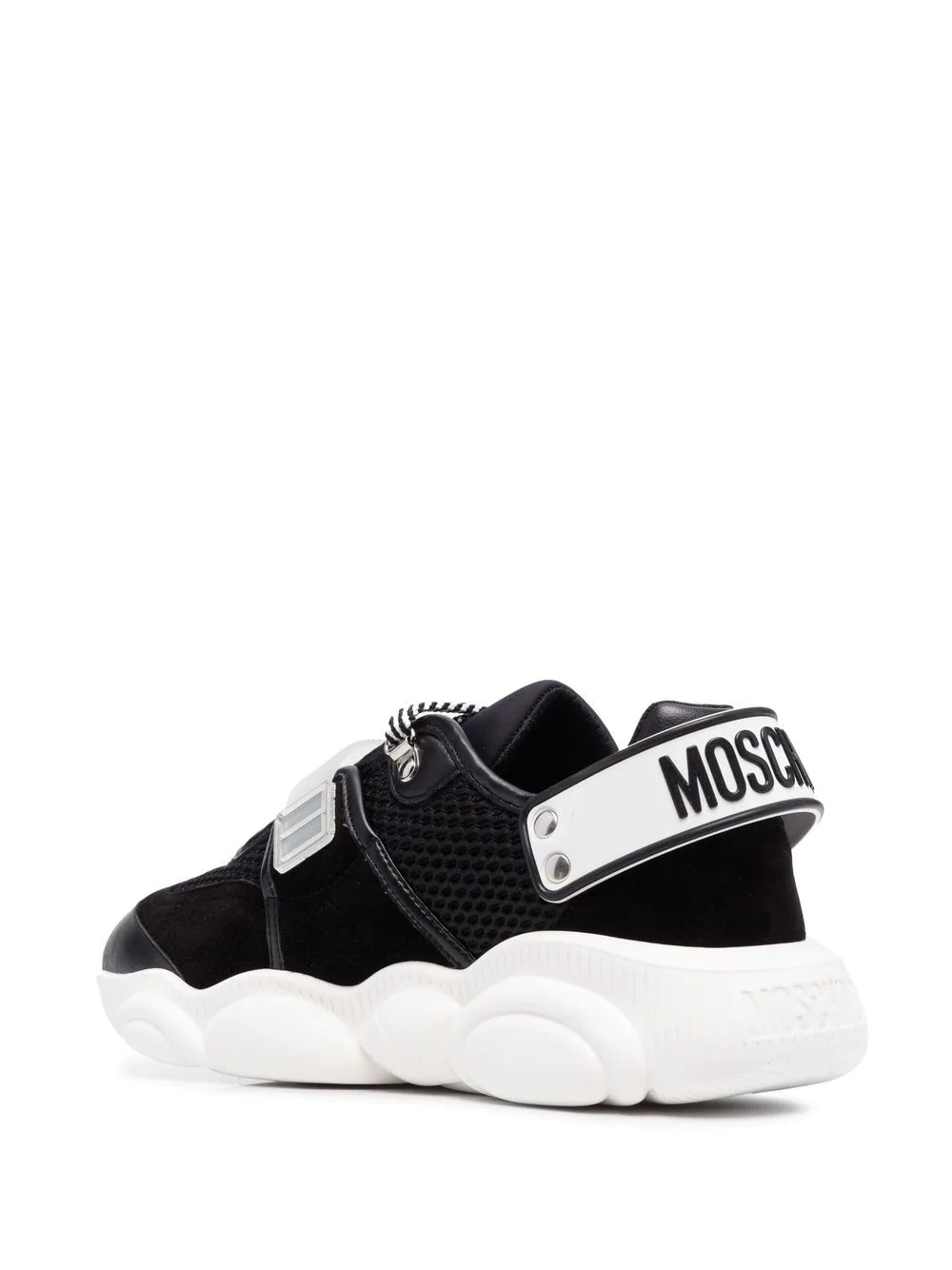 logo-strap low-top sneakers - 3