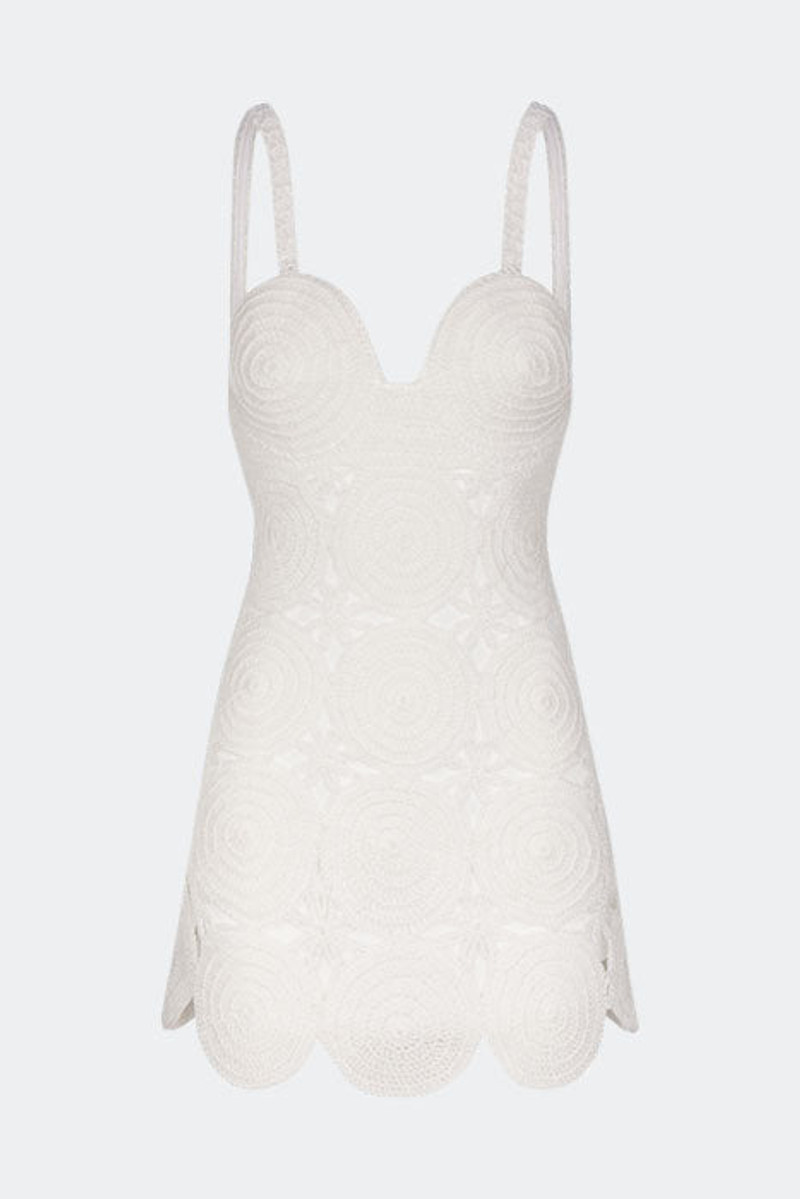 Beep Beep Mini Dress in Pearl 1