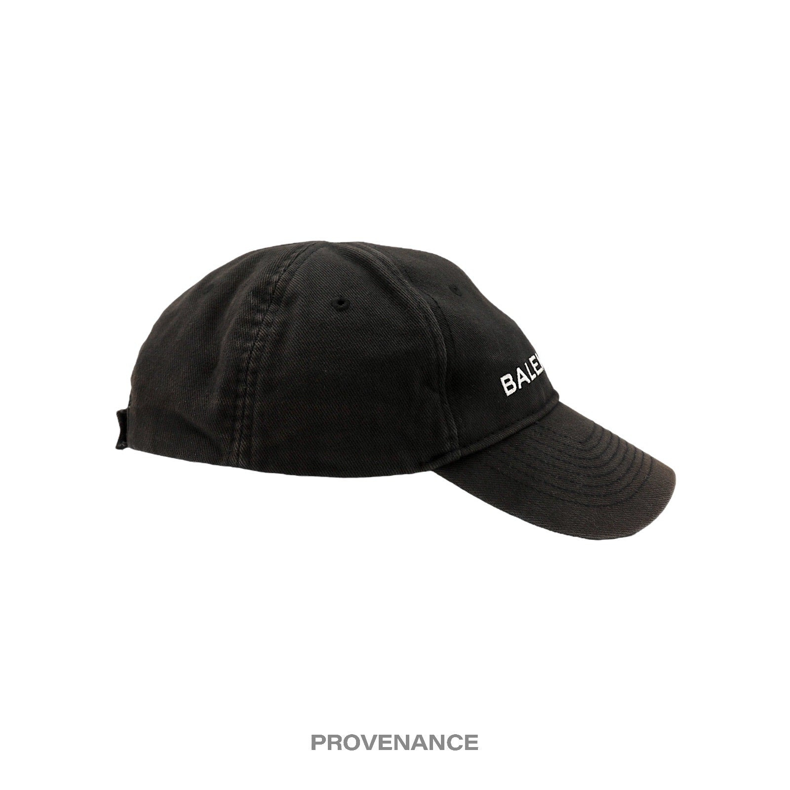 Balenciaga Embroidered Logo Cap - Washed Black - 5