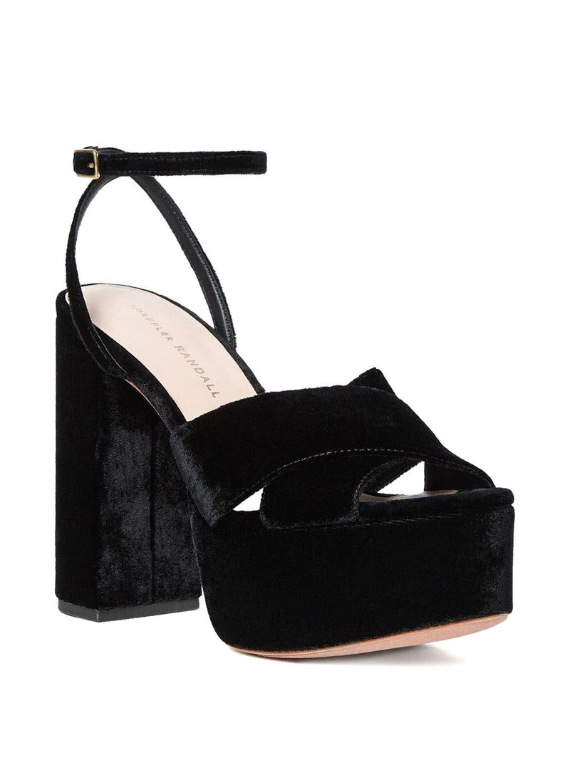 LOEFFLER RANDALL 130mm Loretta platform sandals outlook