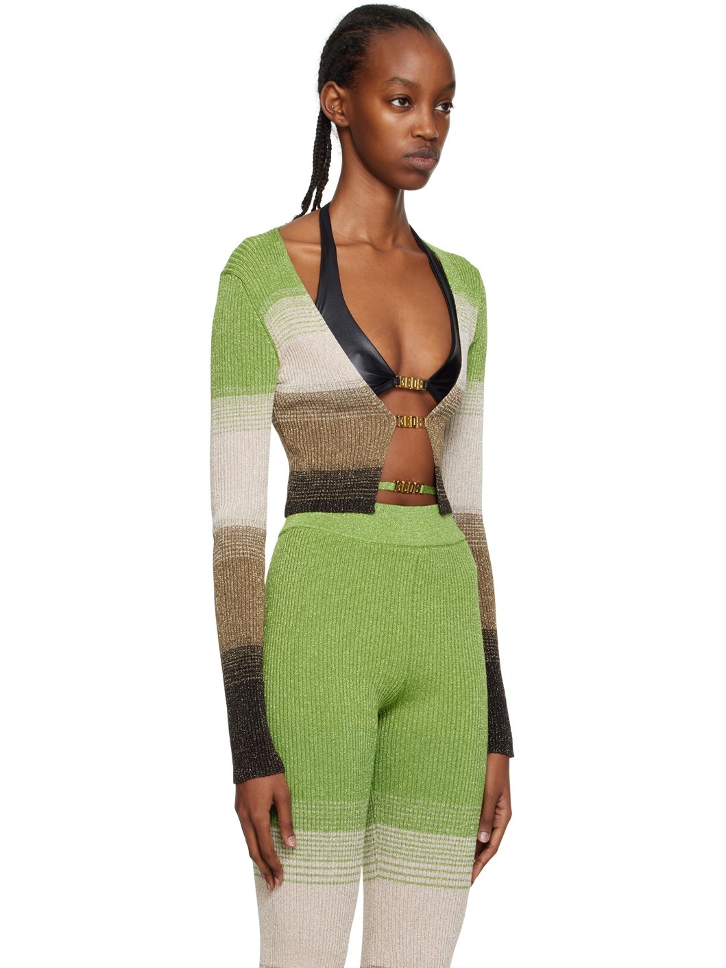 Green Degradé Cardigan - 2