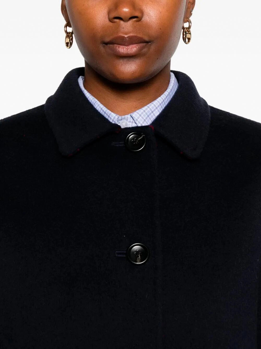 Gucci Women Reversible `Gg` Silk Wool Coat - 4